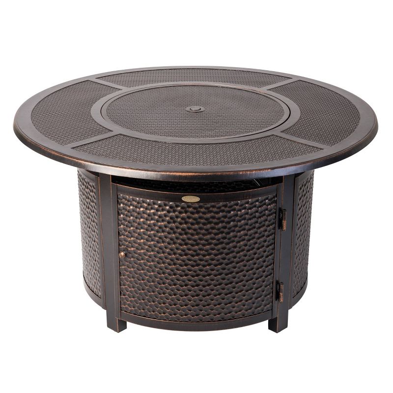 Walkers Round Aluminum  LPG Fire Pit - Fire Sense