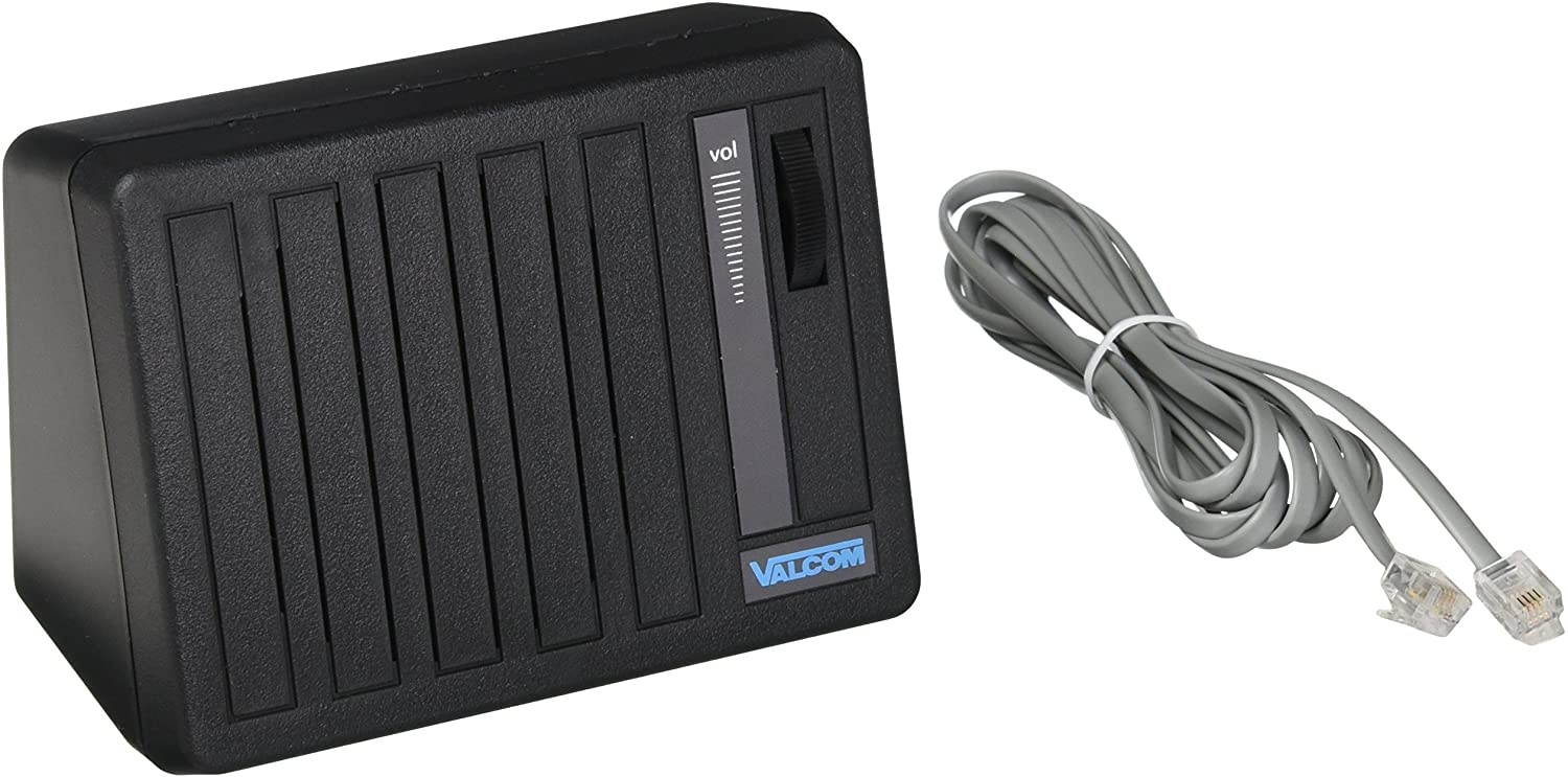 Valcom V-762-BK Talkback Desktop and Wall Speaker, Black