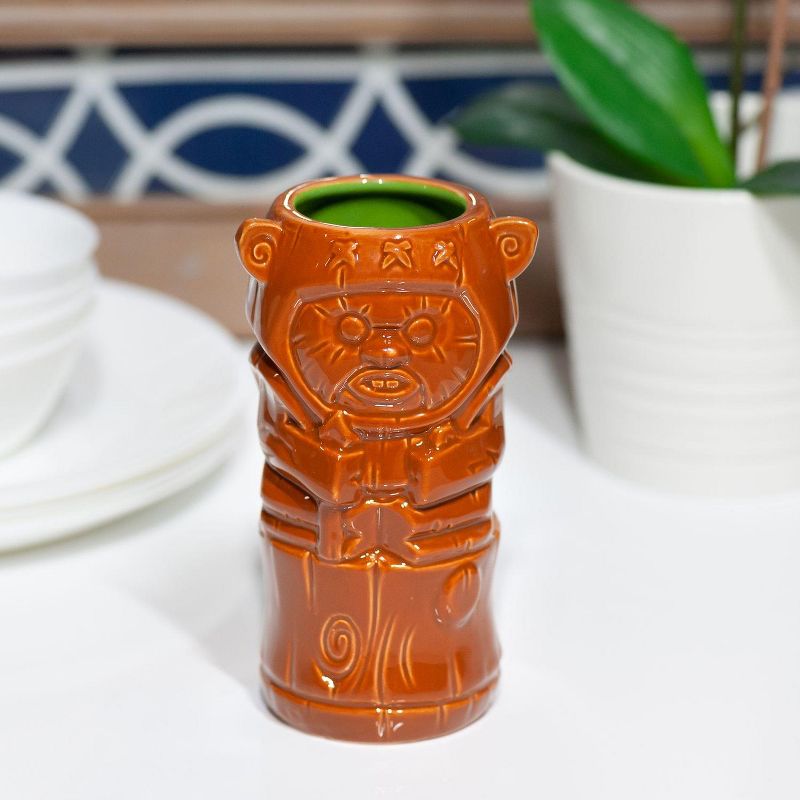 Beeline Creative Geeki Tikis Star Wars Wicket Ewok Mug | Crafted Ceramic | Holds 14 Ounces