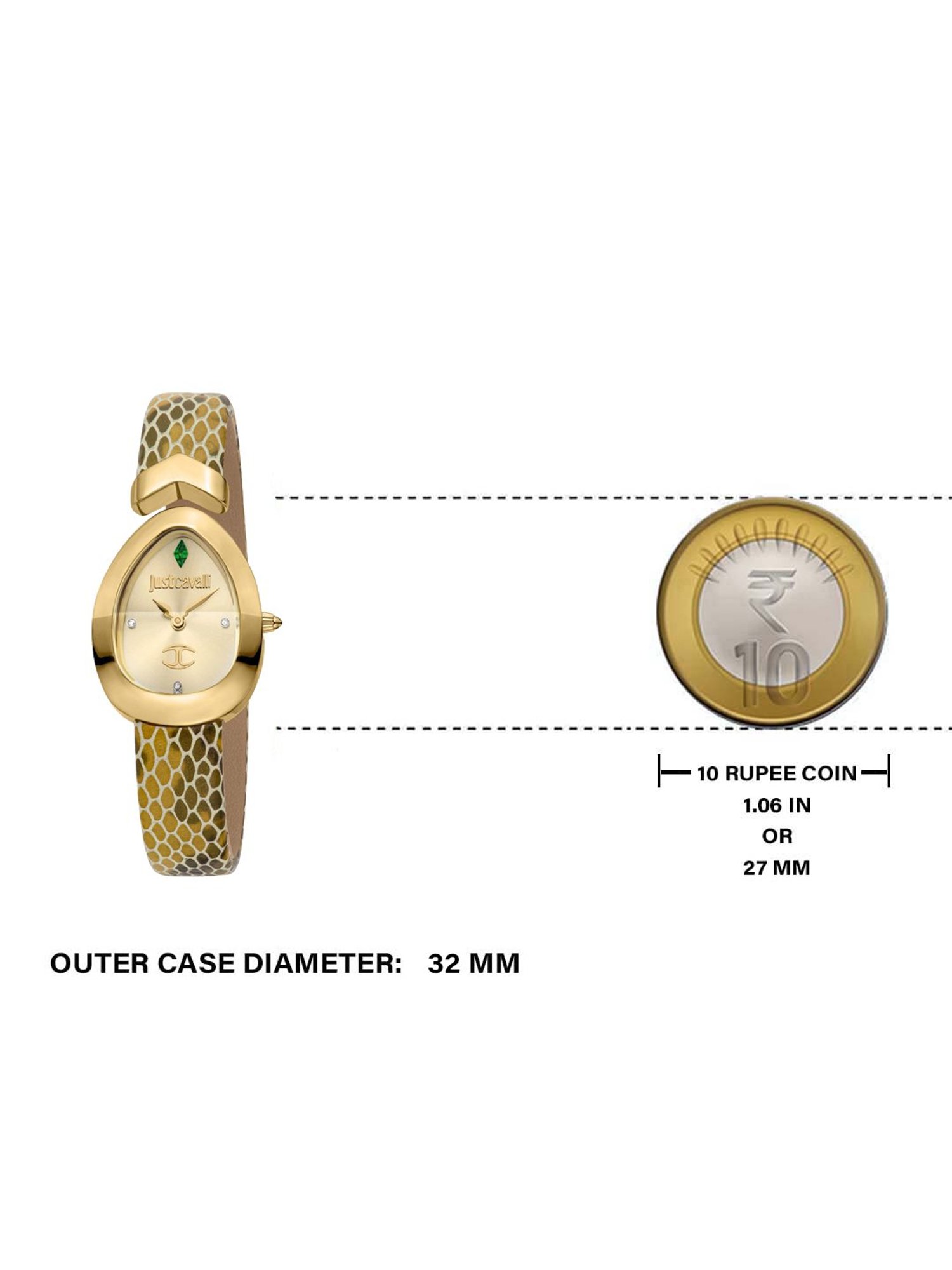 JUST CAVALLI JC1L321L0035 Diversa Snake Analog Watch for Women