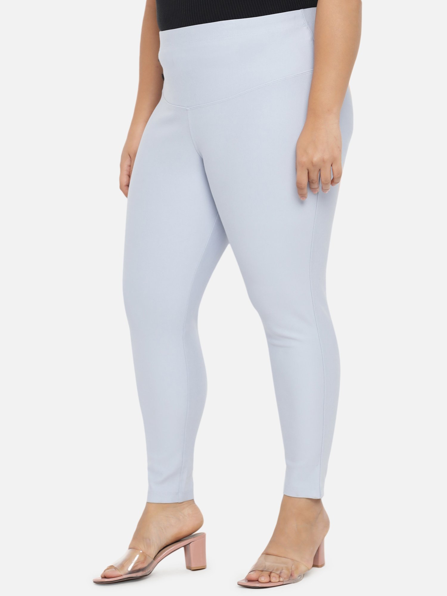 Amydus Purple Mid Rise Jeggings