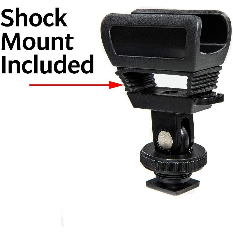 LyxPro CMG-50 Condenser Shotgun Microphone, Battery or Phantom Power for Professional Film, Video DSLR Camera Camcorder Television TV