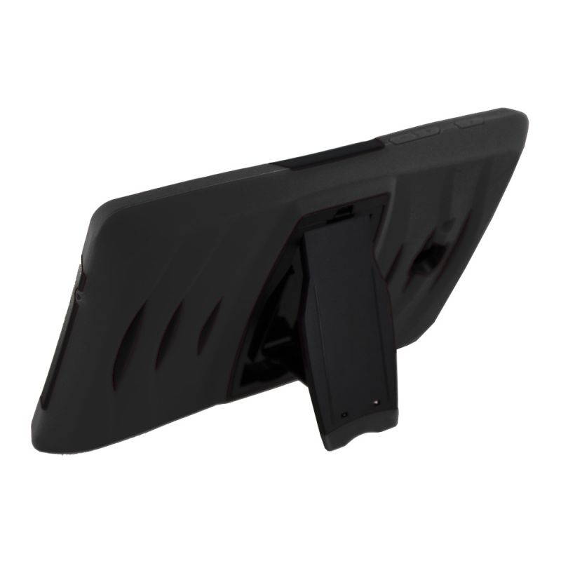 KIQ Heavy Duty Military Armor Case, Tablet Cover, Built-in Kickstand, cut-outs for camera and charging ports For Samsung Galaxy Tab E 7.0 Lite, Galaxy Tab 3 7.0 Lite (Purple)