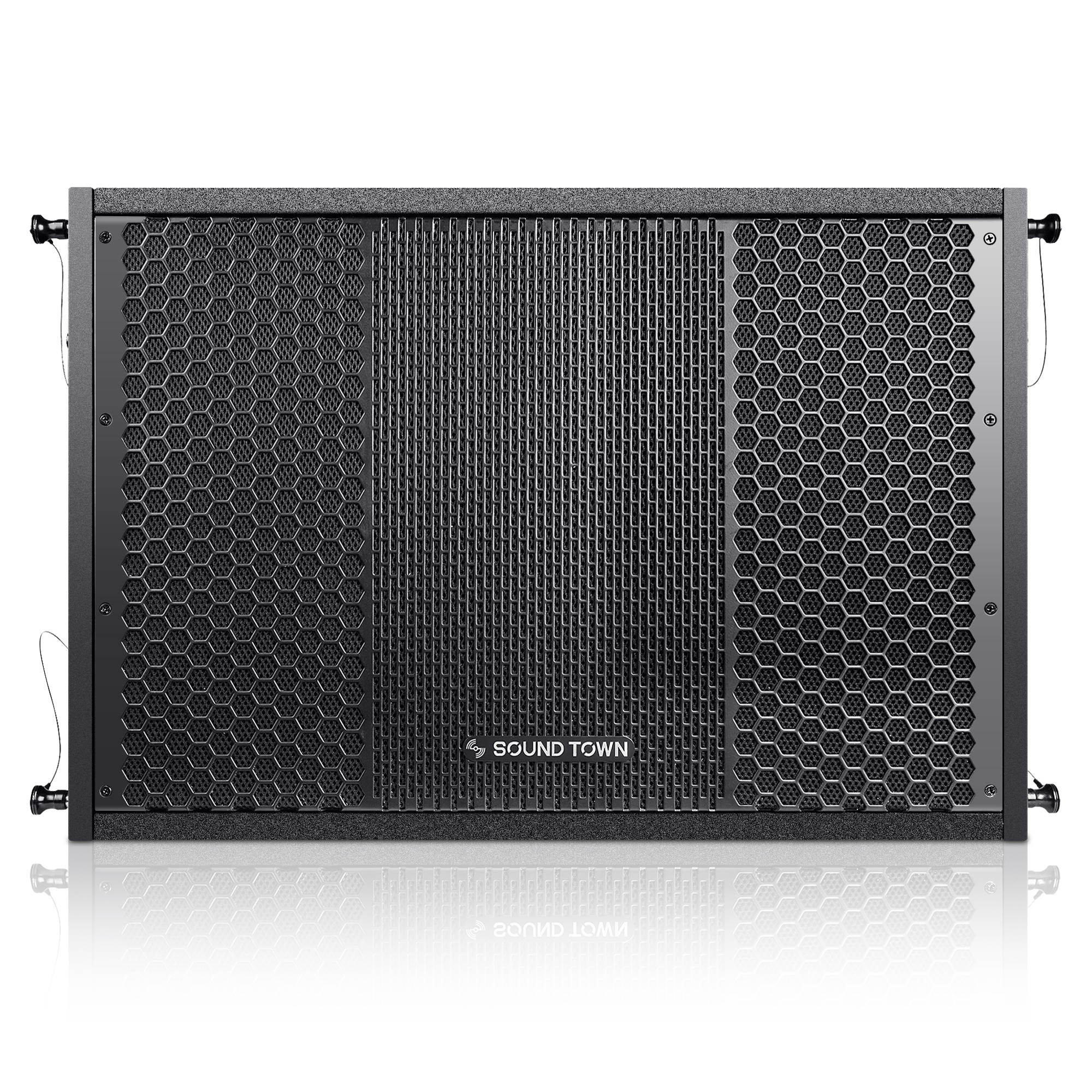 Sound Town ZETHUS Series 15&rdquo; 1000W Powered Line Array Subwoofer, Black (ZETHUS-115SPW)