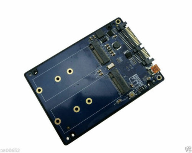 Dual M.2 NGFF SSD to 2.5 inch SATA Adapter Enclosure USB3.0 to 2 NGFF RAID 0/1