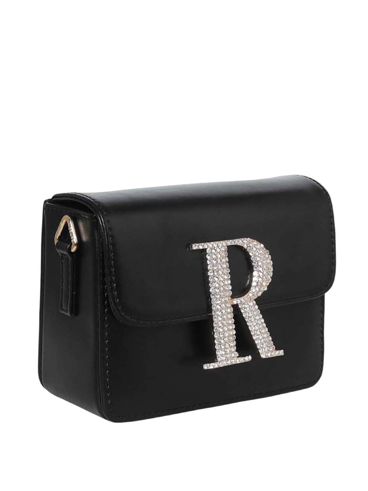 Esbeda Black Embellished Small Sling Handbag