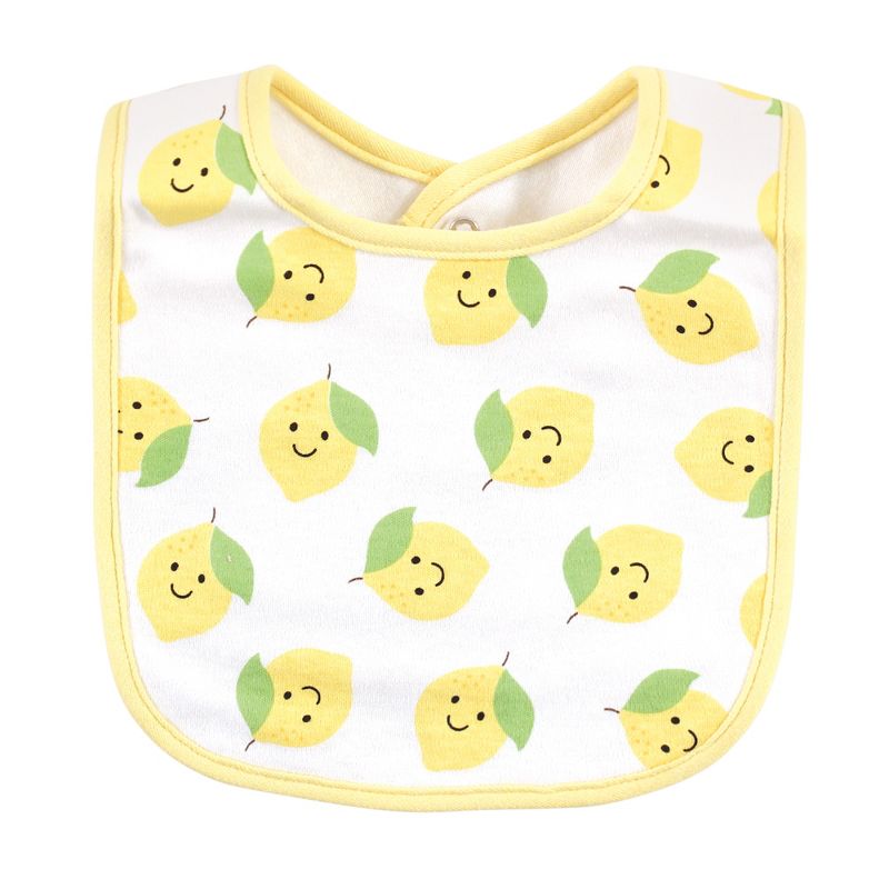 Hudson Baby Unisex Baby Cotton Terry Drooler Bibs with Fiber Filling, Neutral Woodland, One Size