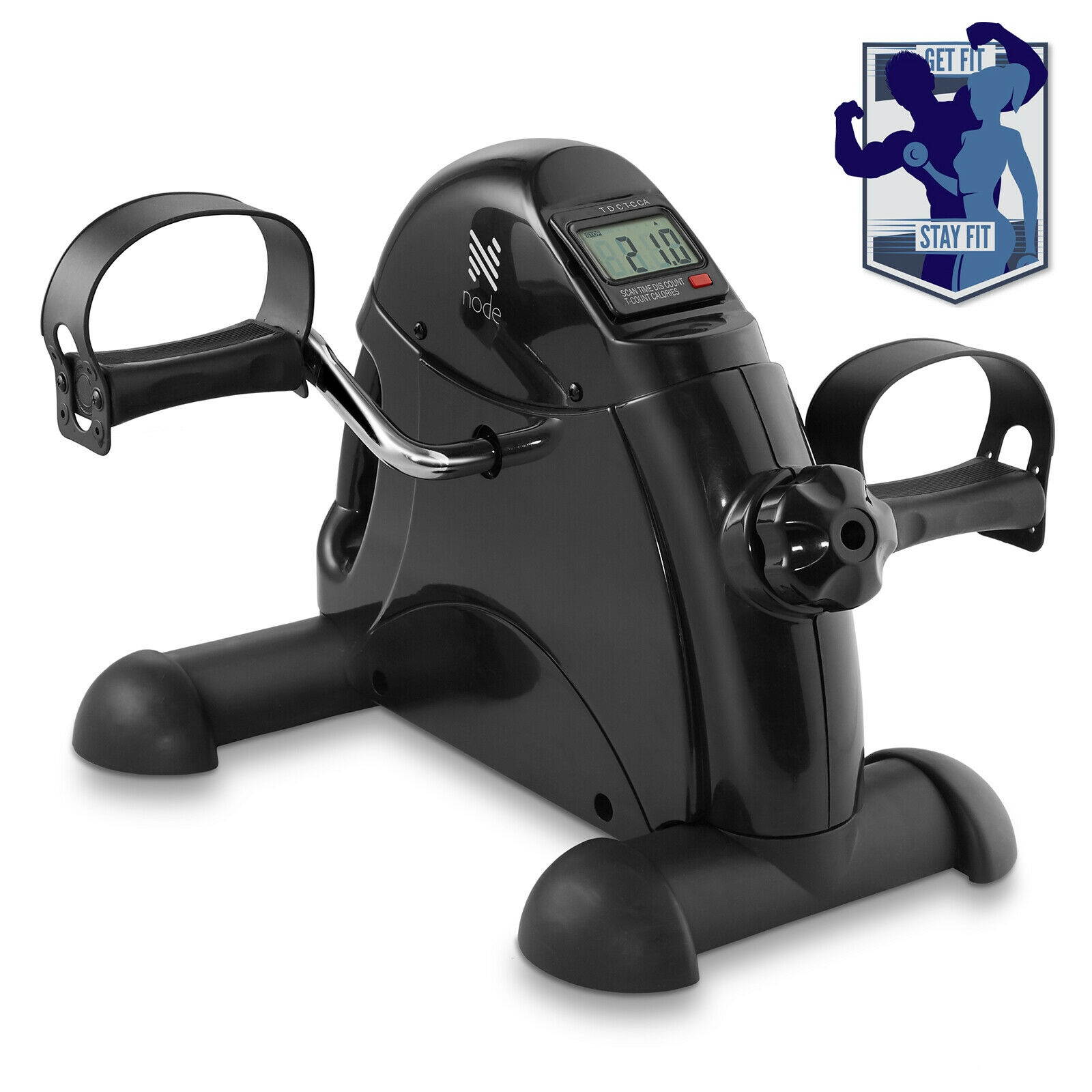 Under Desk Stonary Exercise Bike  - Portable Arm Leg Foot Pedal Exerciser