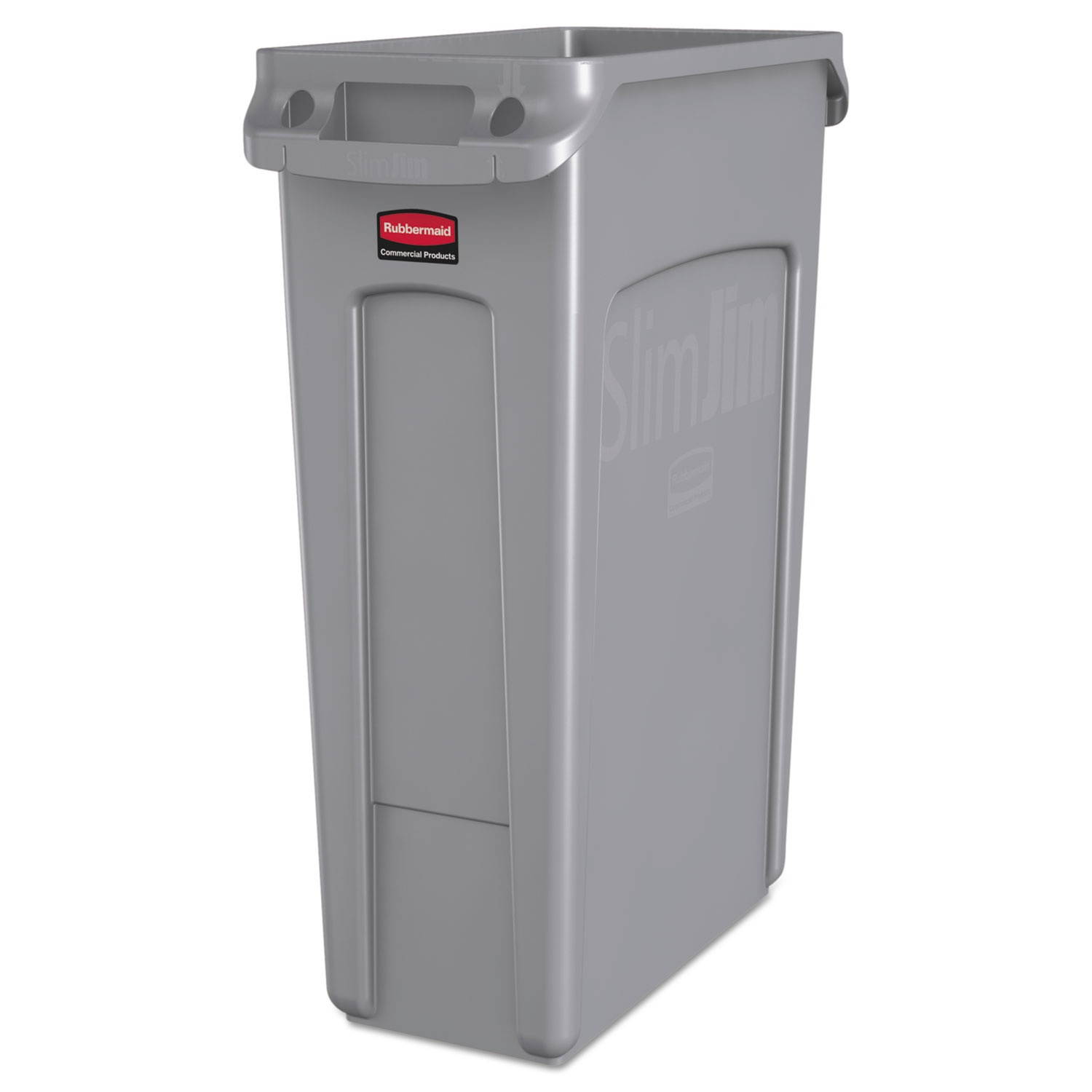 Rubbermaid Commercial Receptacle,23g, Slim,Gy 354060GY