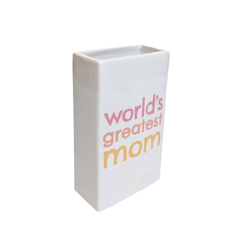Paper Riot Co. Mother's Day 'World's Greatest Mom' Decorative Vase