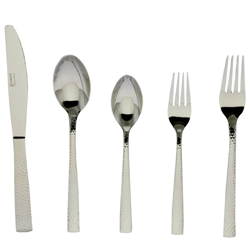 Gibson Home 20pc Stainless Steel Brighton Silverware Set
