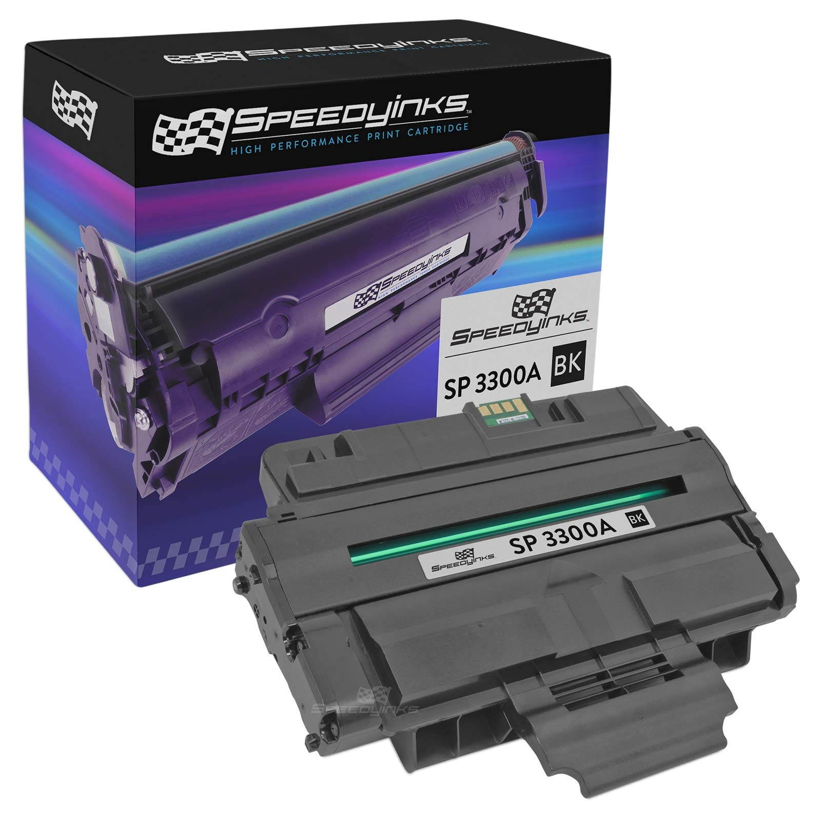 Speedy Inks - 2PK Compatible Ricoh 406212 Type SP-3300A Black Laser Toner Cartridge