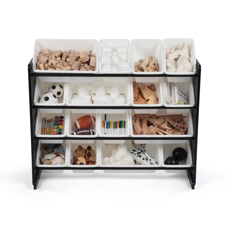 Kids' Super-Size Toy Organizer Black/White - Humble Crew