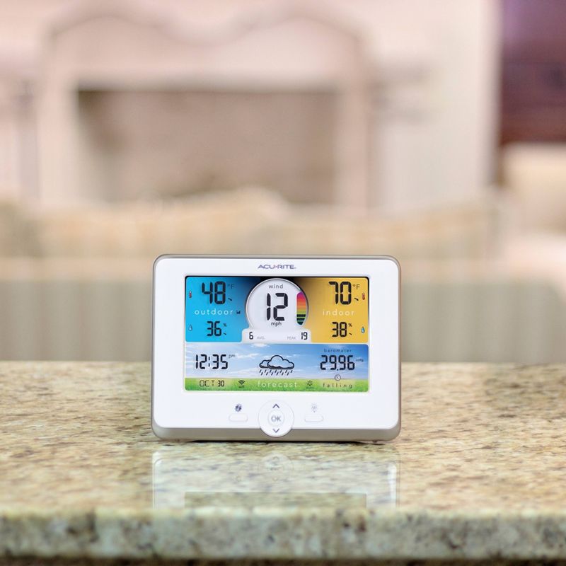 Wind & Weather Plastic Floating Rain Gauge with Metal Stake