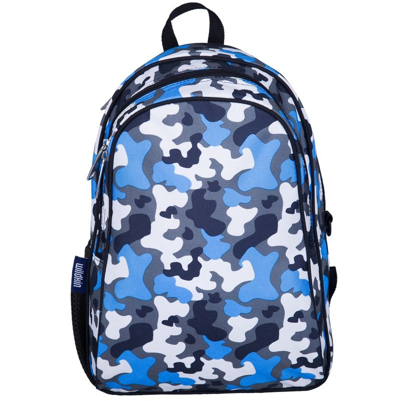 Wildkin Blue Camo 15 Inch Backpack