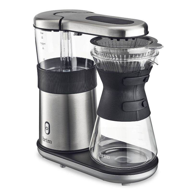 Brim 8-Cup Pour-Over Coffee Maker - Silver