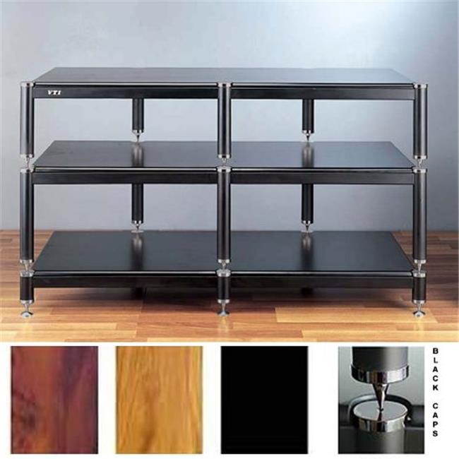 VTI Manufacturing BL503BO-03 5 Black Capspike Black Poles 1 Oak Shelf 9 in. Additional Stand