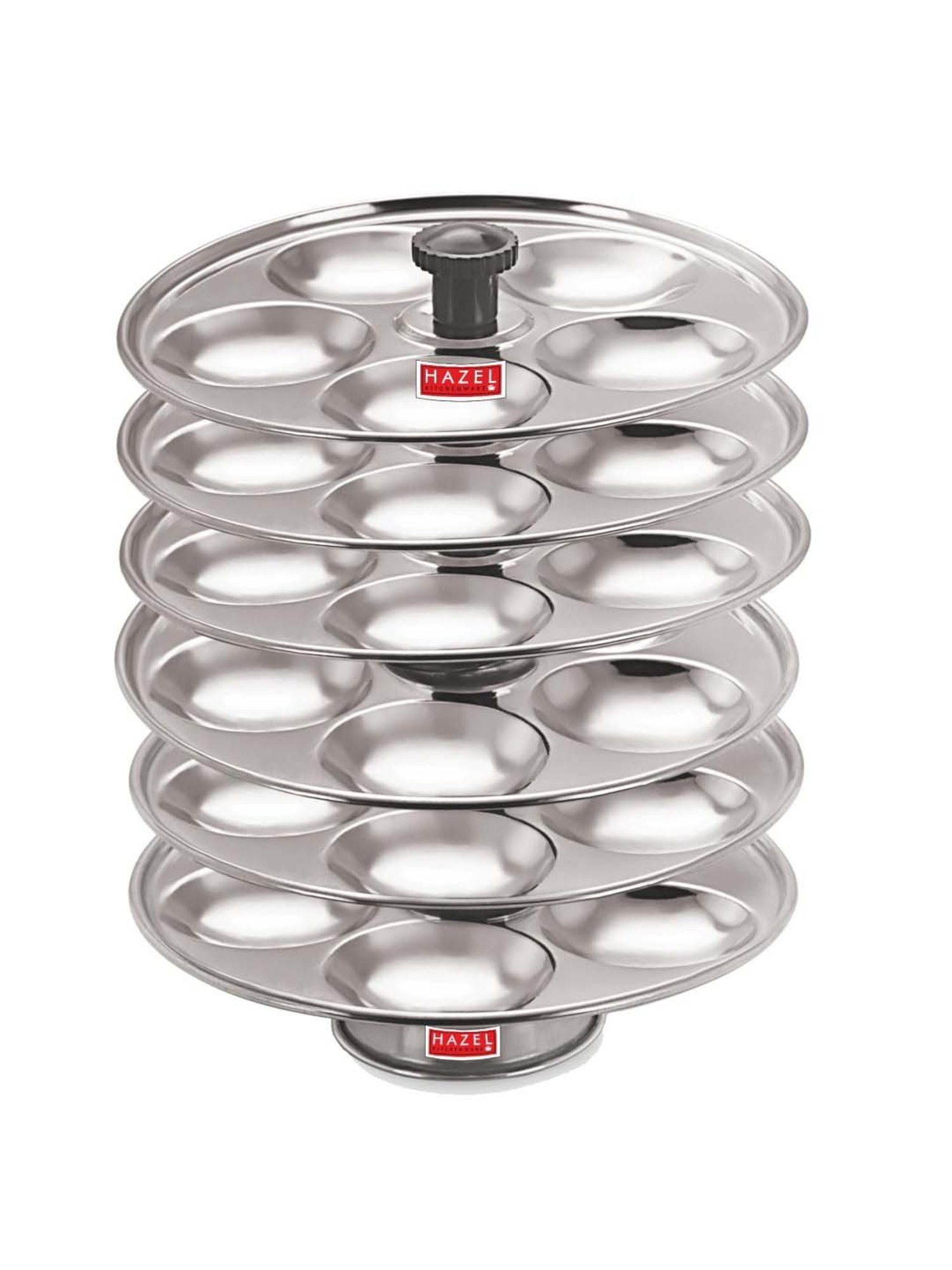 Butterfly Silver Stainless Steel Standard Idli Maker With Friendly Cooker