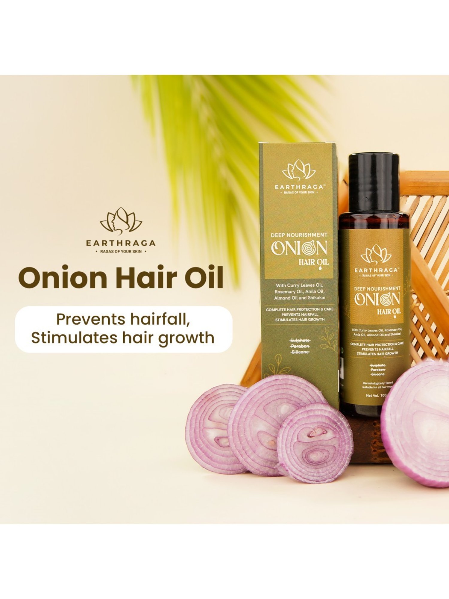 Earthraga Deep Nourishment Onion Hair Oil - 100 ml