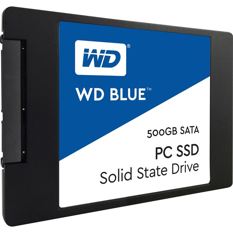 WD Blue 500GB Internal SSD Solid State Drive - SATA 6Gb/s 2.5 Inch - 545 MB/s Maximum Read Transfer Rate - 3 Year Warranty