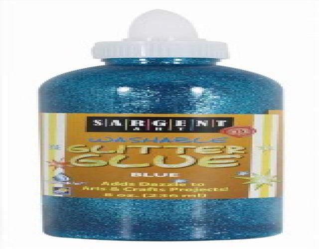 Sargent Art 221950 8Ounce Glitter Glue, Blue