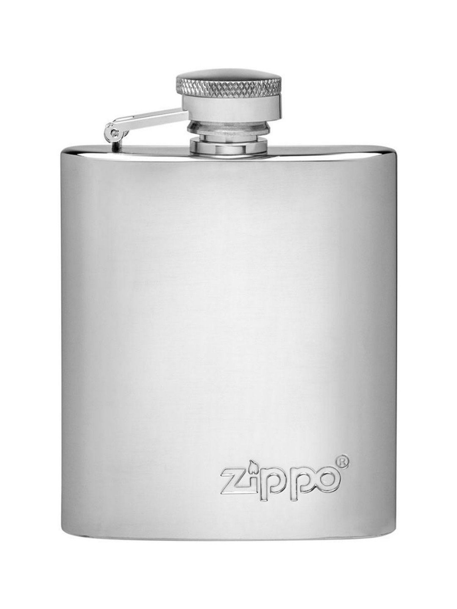 Zippo Silver Flask & Gift Set Brass Pocket Lighter