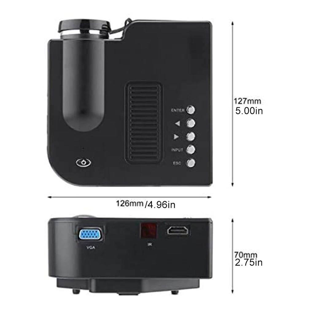 Full HD 1080P LED Smart Home Theater Projector 7000Lumen 3D Video HDMI Dustproof