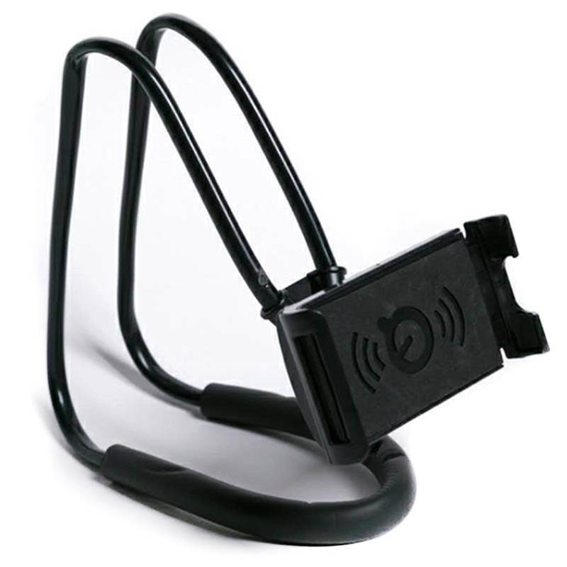 Phone Holder for Bed, Neck Phone Holder Gooseneck Cell Phone Holders, Universal Mobile Phone Stand Lazy Bracket for Taking Videos & Group Photos (White)