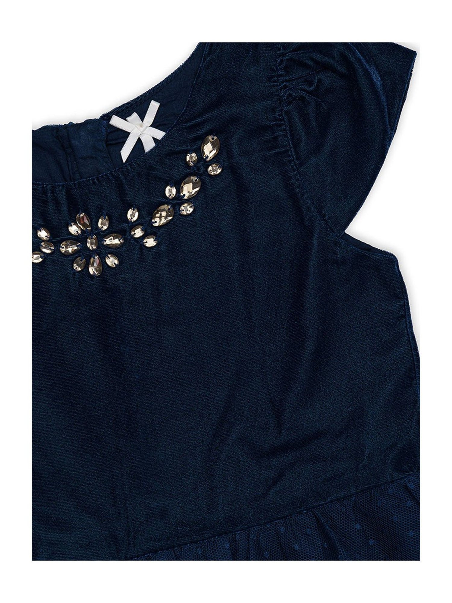 H by Hamleys Girls Navy Embellished Dress
