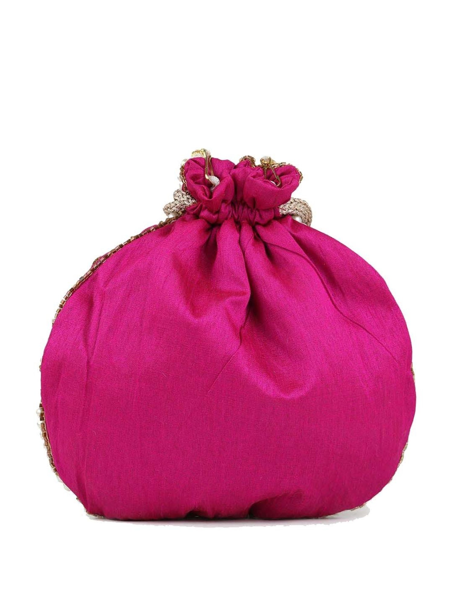 Gaurapakhi Pink Embellished Potli