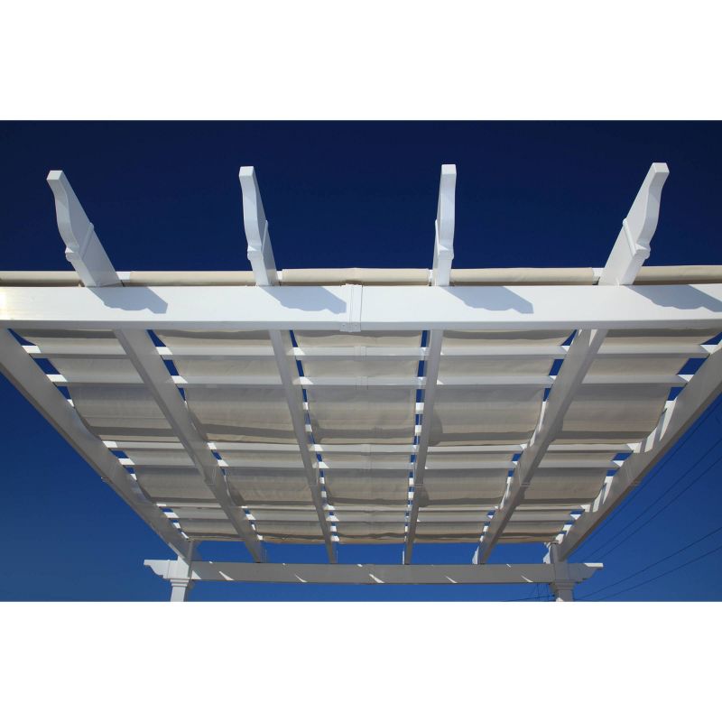 Costway Outdoor 2-Tier 10'x10' Gazebo Canopy Shelter Awning Tent Patio Garden Screw-free structure Brown