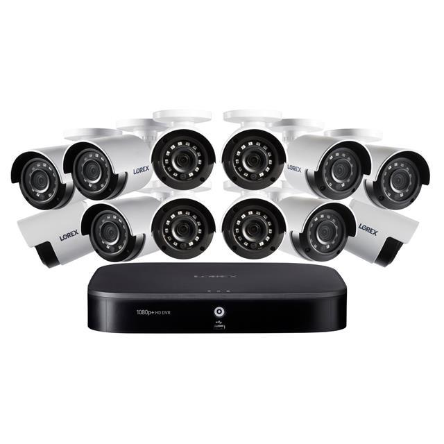 Lorex 1080p HD 16-Ch Security System, D441 1TB HDD DVR, 12x LBV2531U Cameras