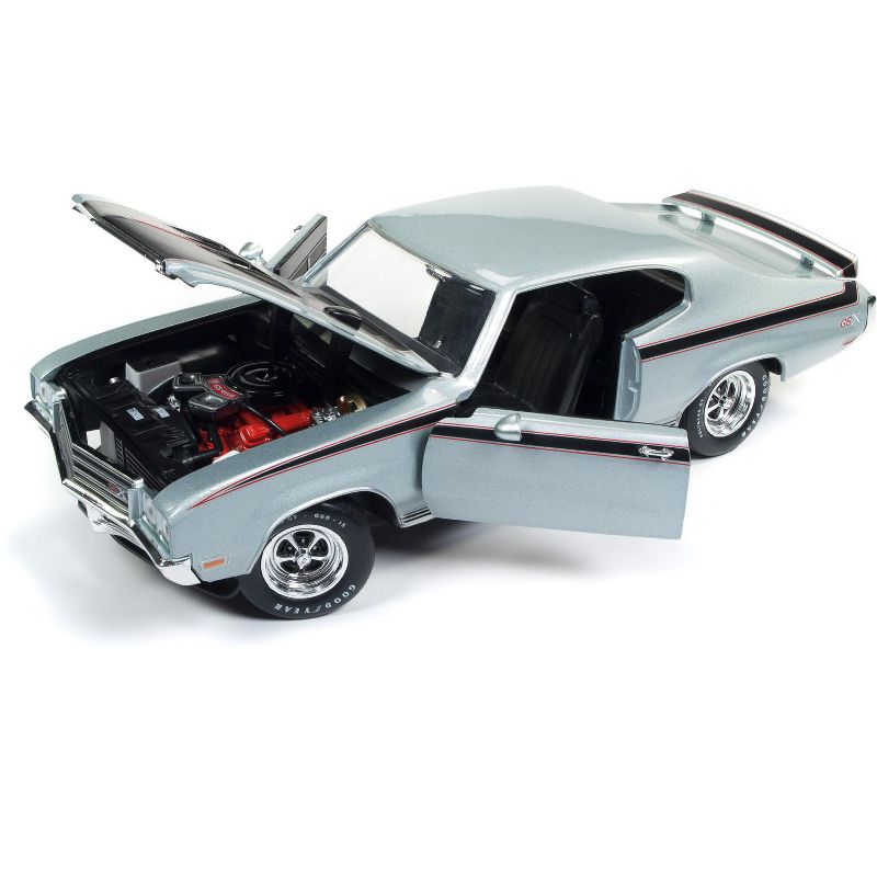 1971 Buick GSX "MCACN" Platinum Mist Metallic/ Silver Limited Edition to 1002 pieces 1/18 Diecast Model Car by Autoworld