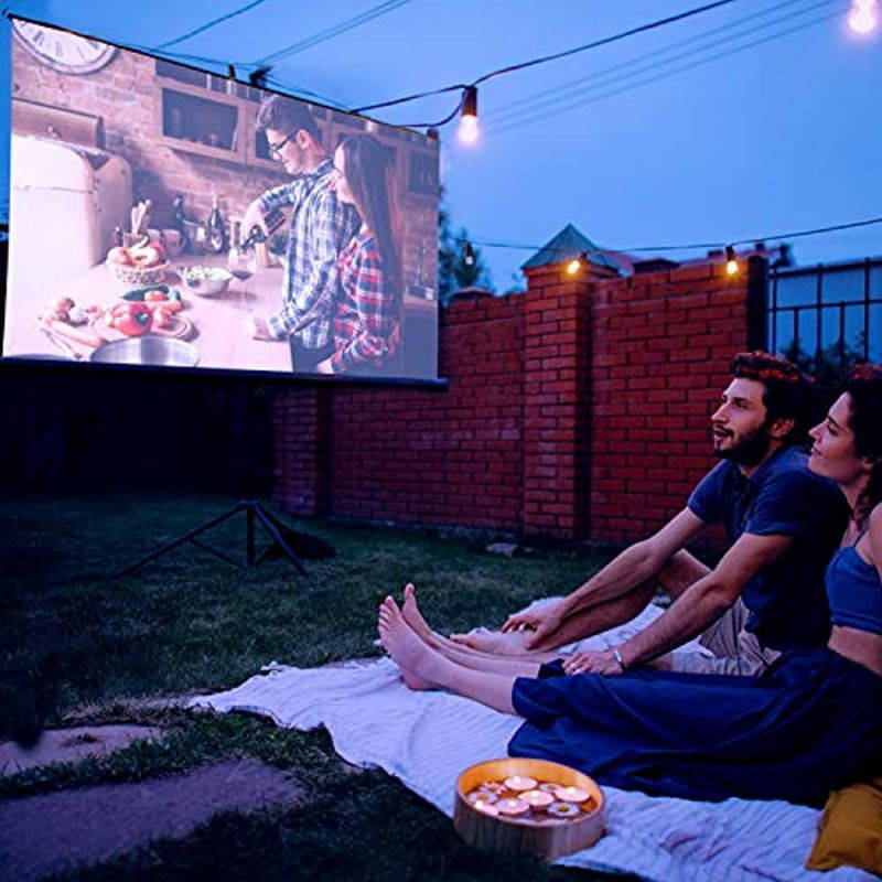 5G WiFi Bluetooth Projector, Artlii Energon 2 Outdoor Projector Support 4K, 340 ANSI Lumen 300" Display, Keystone&Zoom, Full HD Native 1080P Projector Compatible w/ TV Stick, iOS, Android, PS5