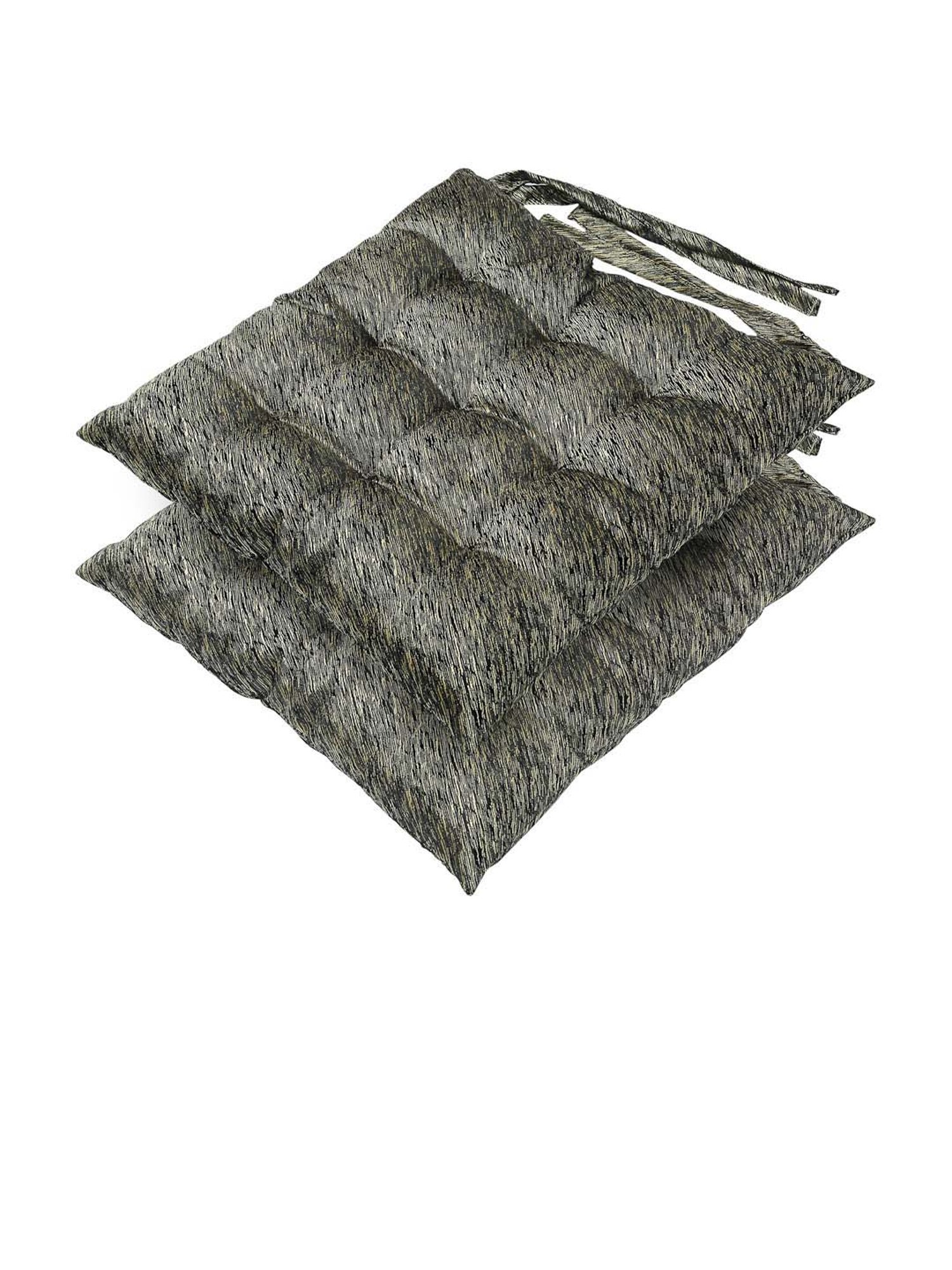 Klotthe Olive Cotton Chair Pads - Set of 2