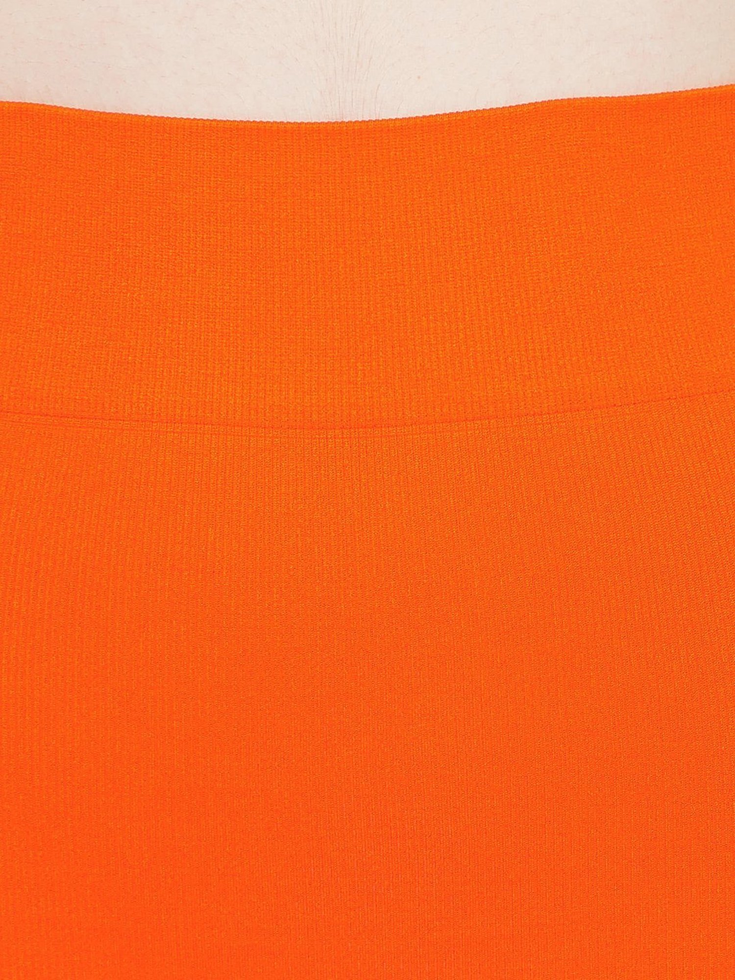 Clovia Orange Plain Saree Shapewear