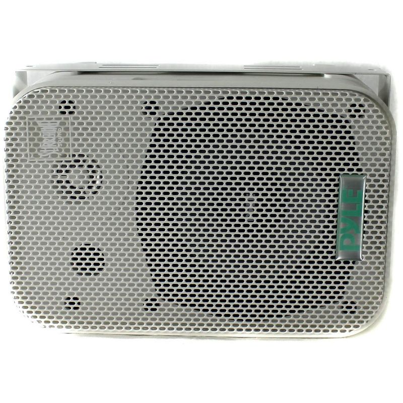 Pyle PDWR40W 5.25" White Indoor/Outdoor Waterproof Home Theater Speakers, 2 Pair
