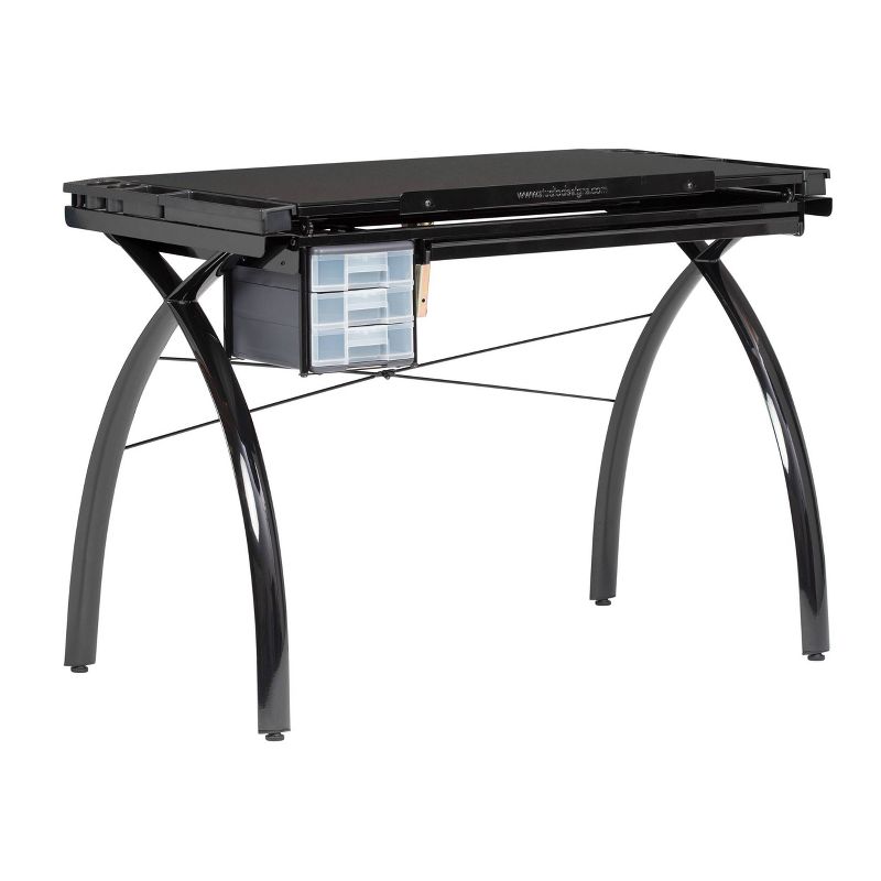 Canvas & Color Adjustable Craft Station Black Glass - Studio Designs