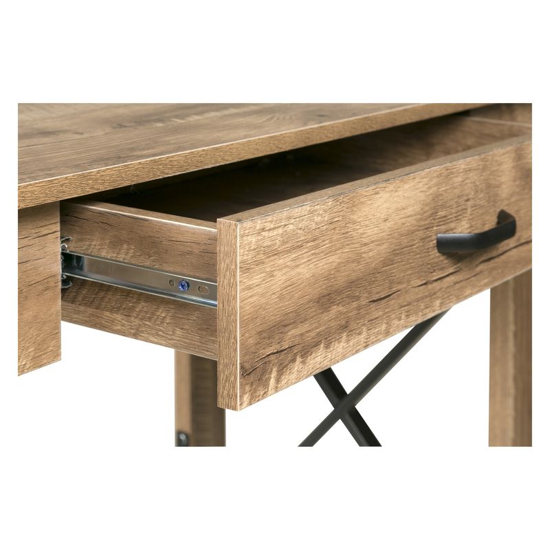 Martin Standing Desk With Drawer Oak - OneSpace