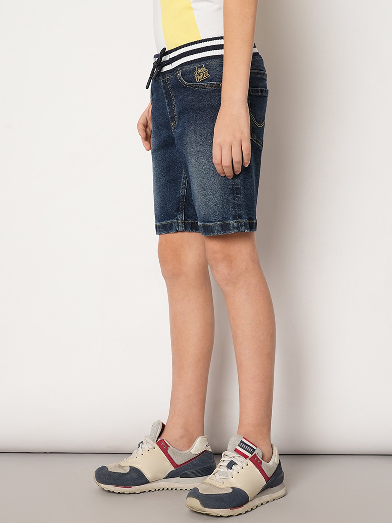 Jack & Jones Junior Dark Blue Solid Shorts