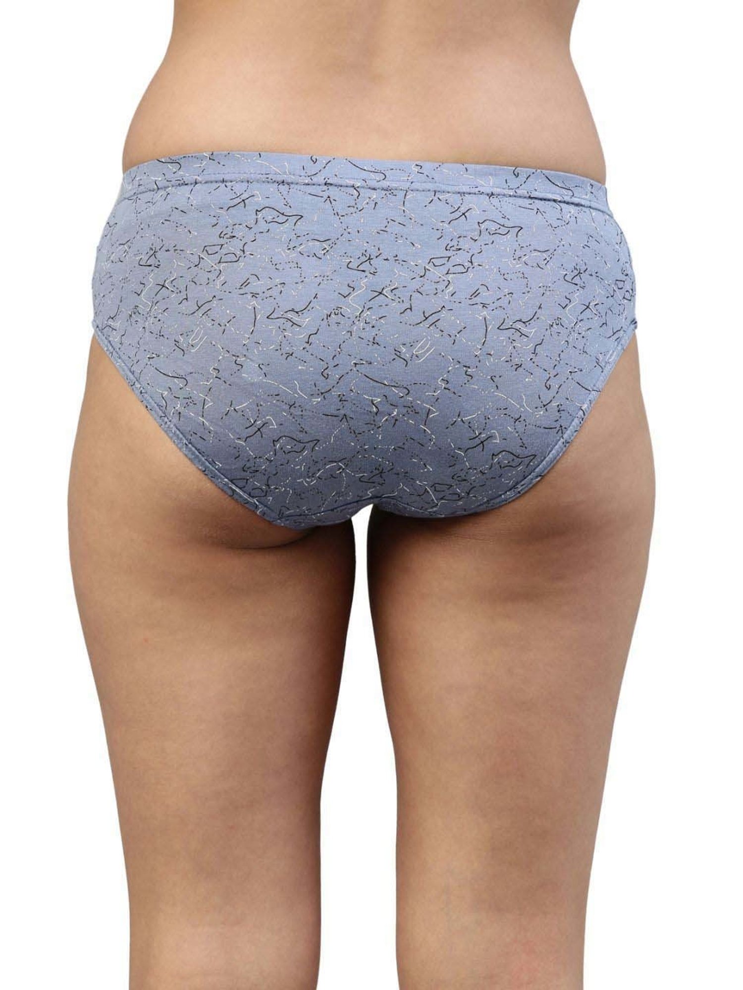 FEELINGS Assorted Color Cotton Printed Hipster Panties - Pack of 3