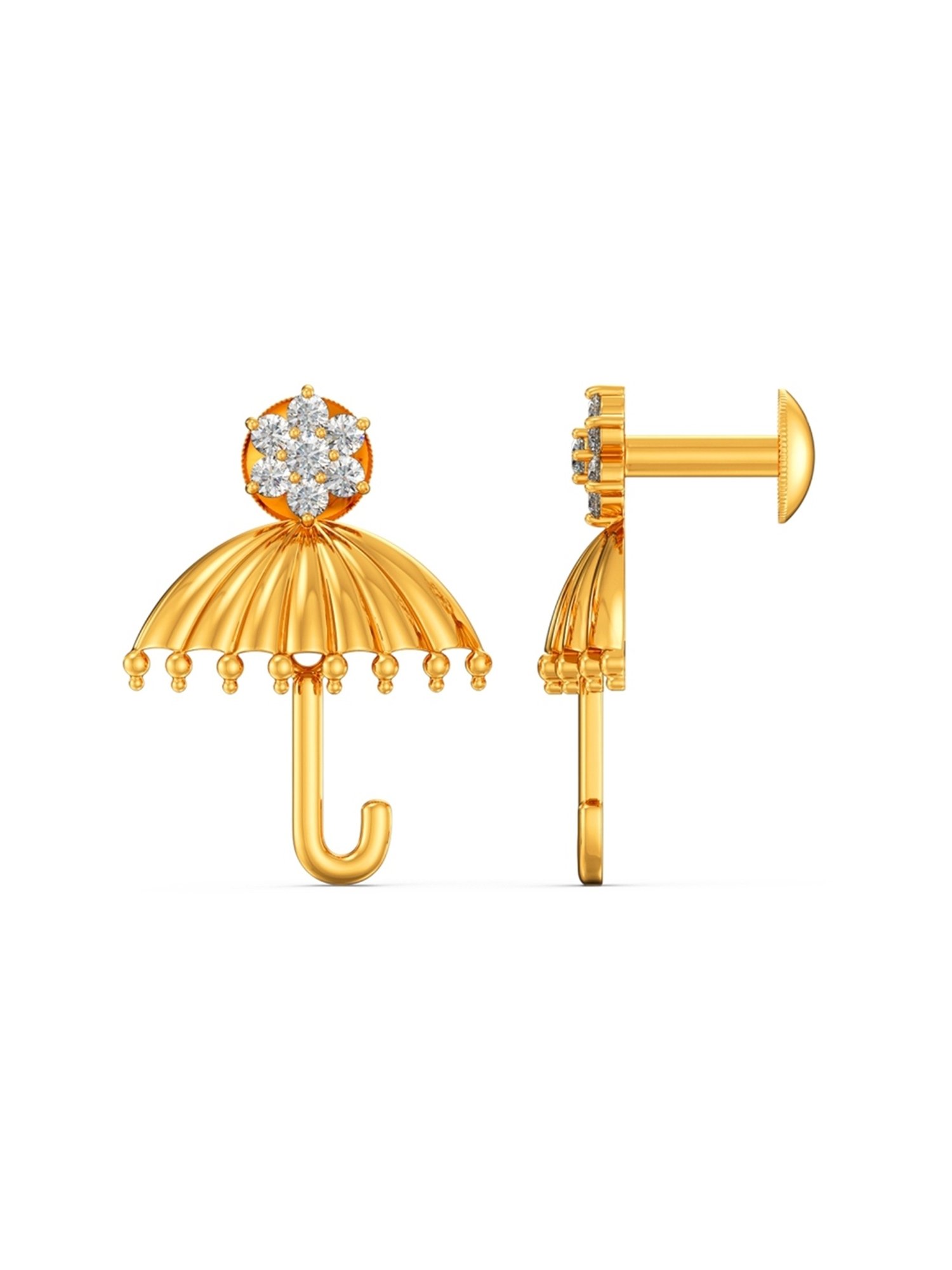 Joyalukkas Gold 22K Sunbrella Stud Earrings for Women