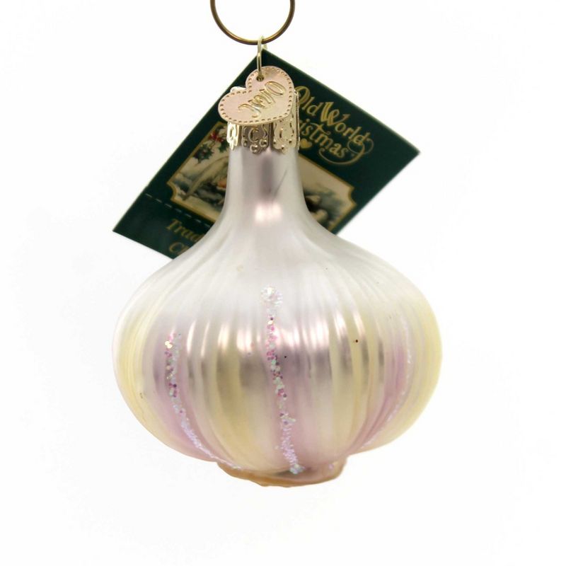 Old World Christmas 2.5" Garlic Ornament Herb  -  Tree Ornaments