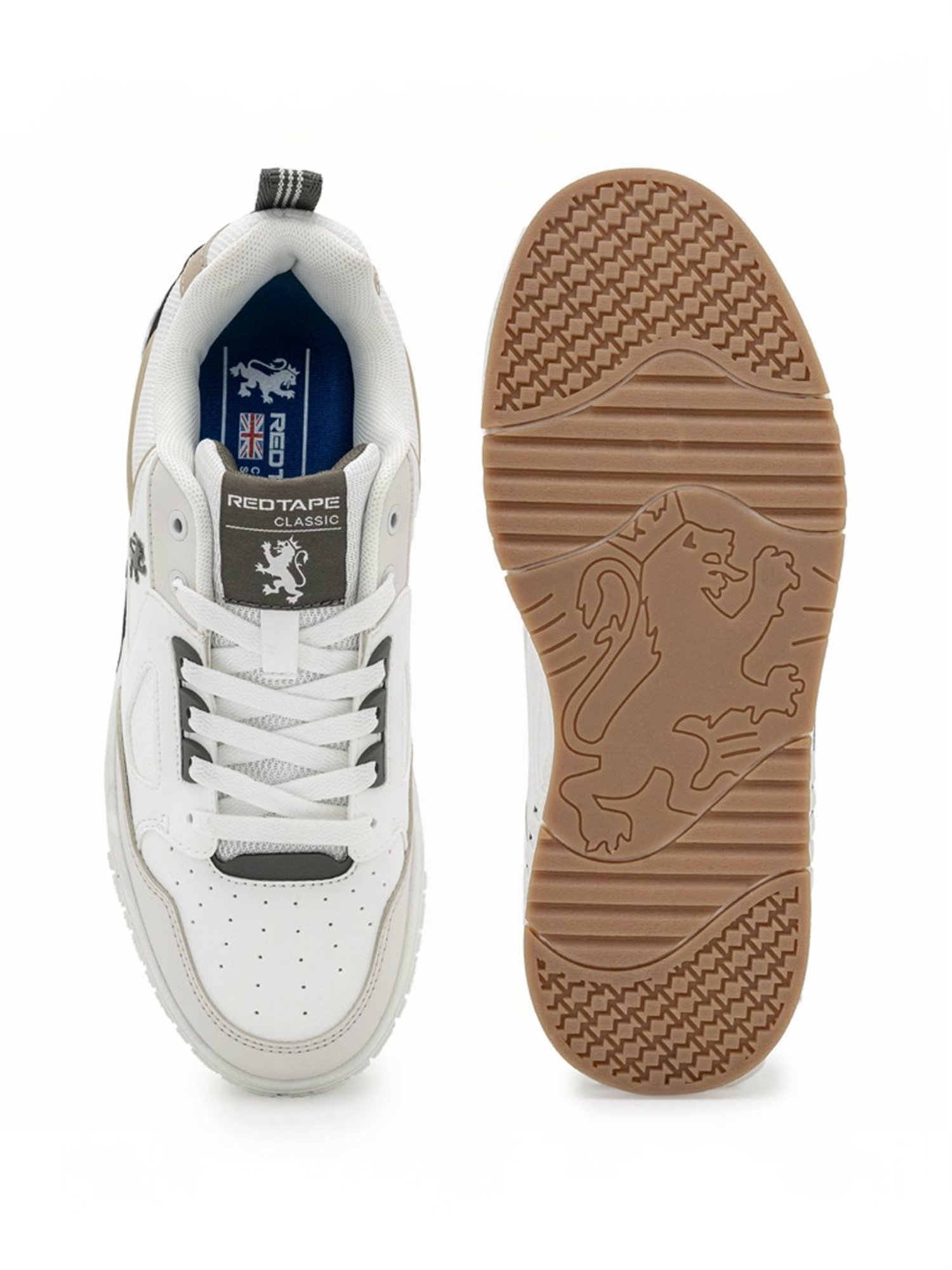 Red Tape Men's White Casual Sneakers