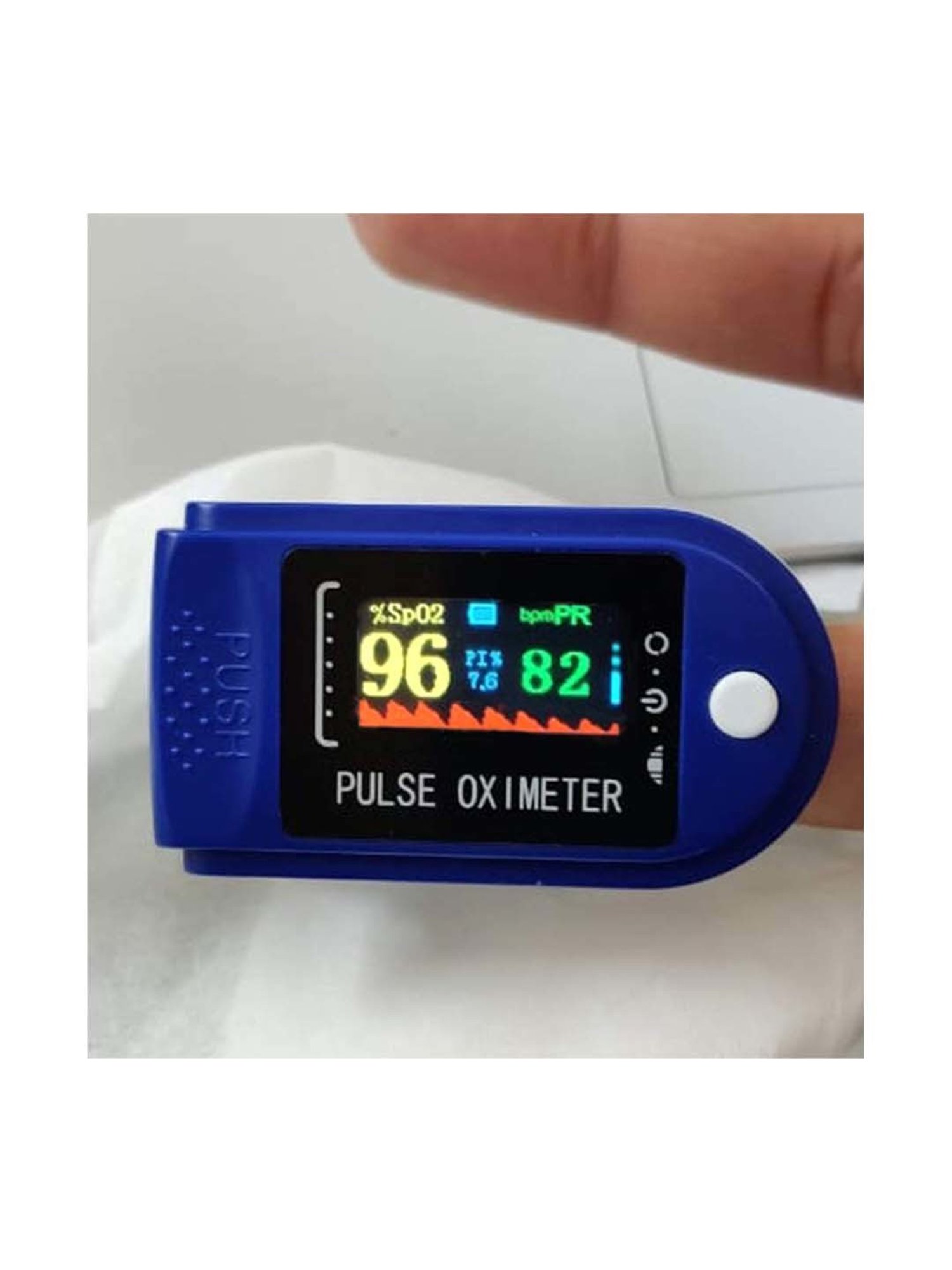 MCP Fingertip OLED Type Pulse Oximeter (Blue)