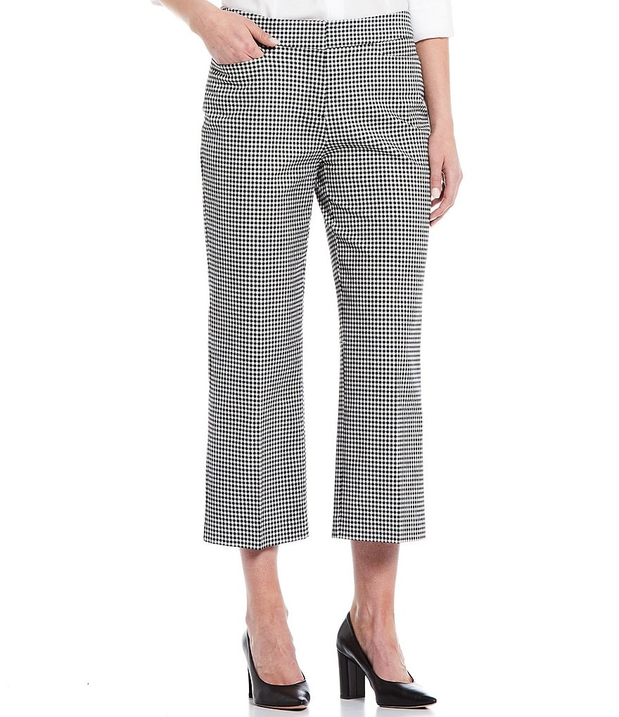 Ruby Rd. Petite Size Double Face Stretch Embellished Hem Capri Pants