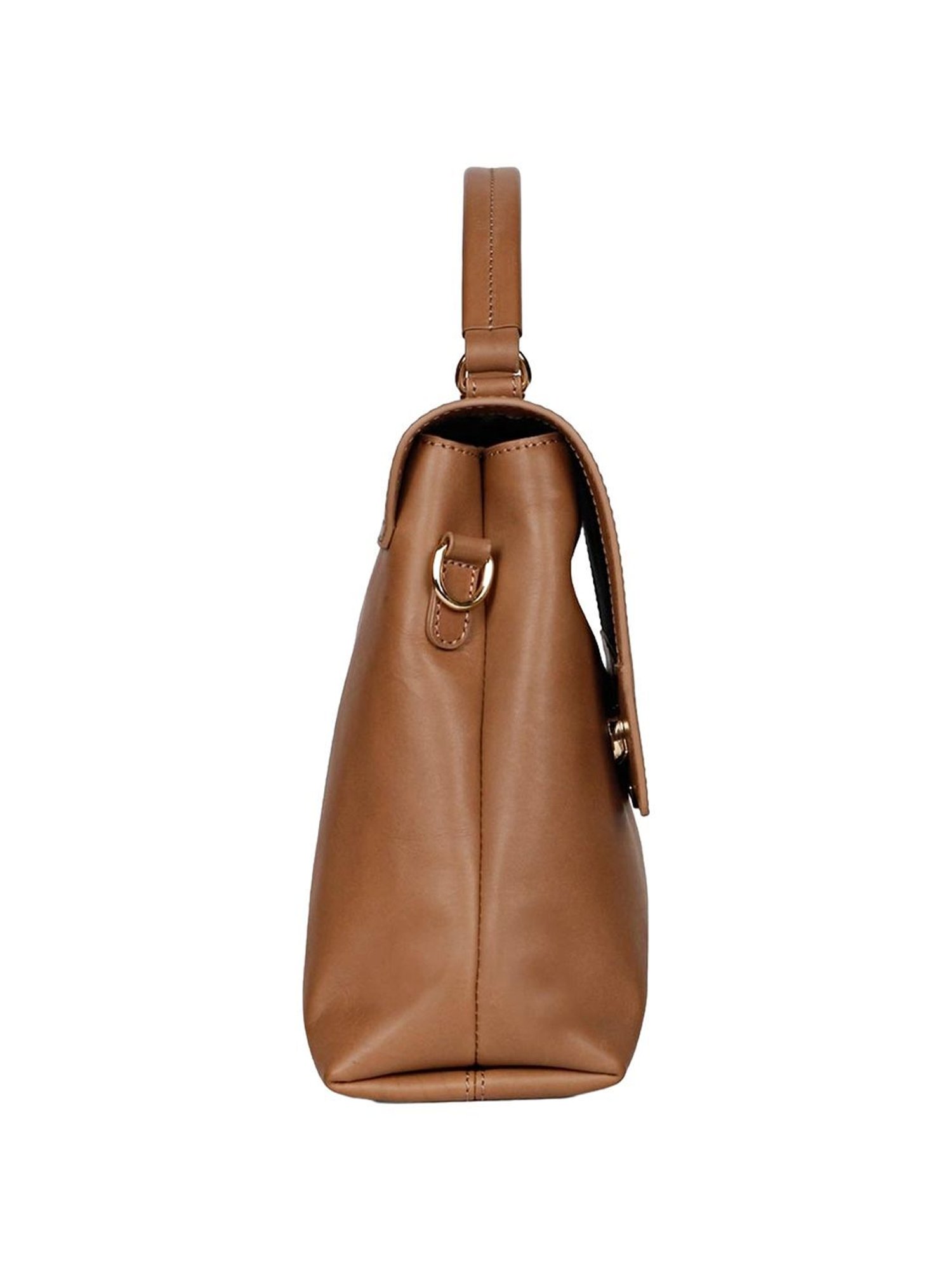 Favore Tan Solid Medium Satchels