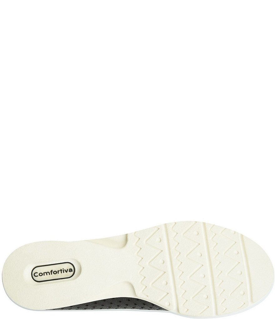 Comfortiva Perlace Perforated Leather Slip-On Sneakers