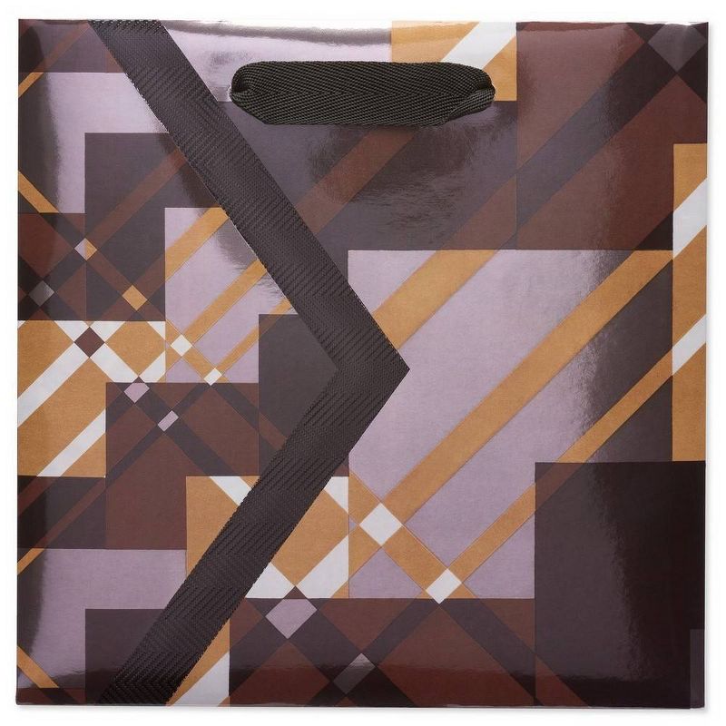 Father's Day Gift Bag Plaid Medium - Papyrus