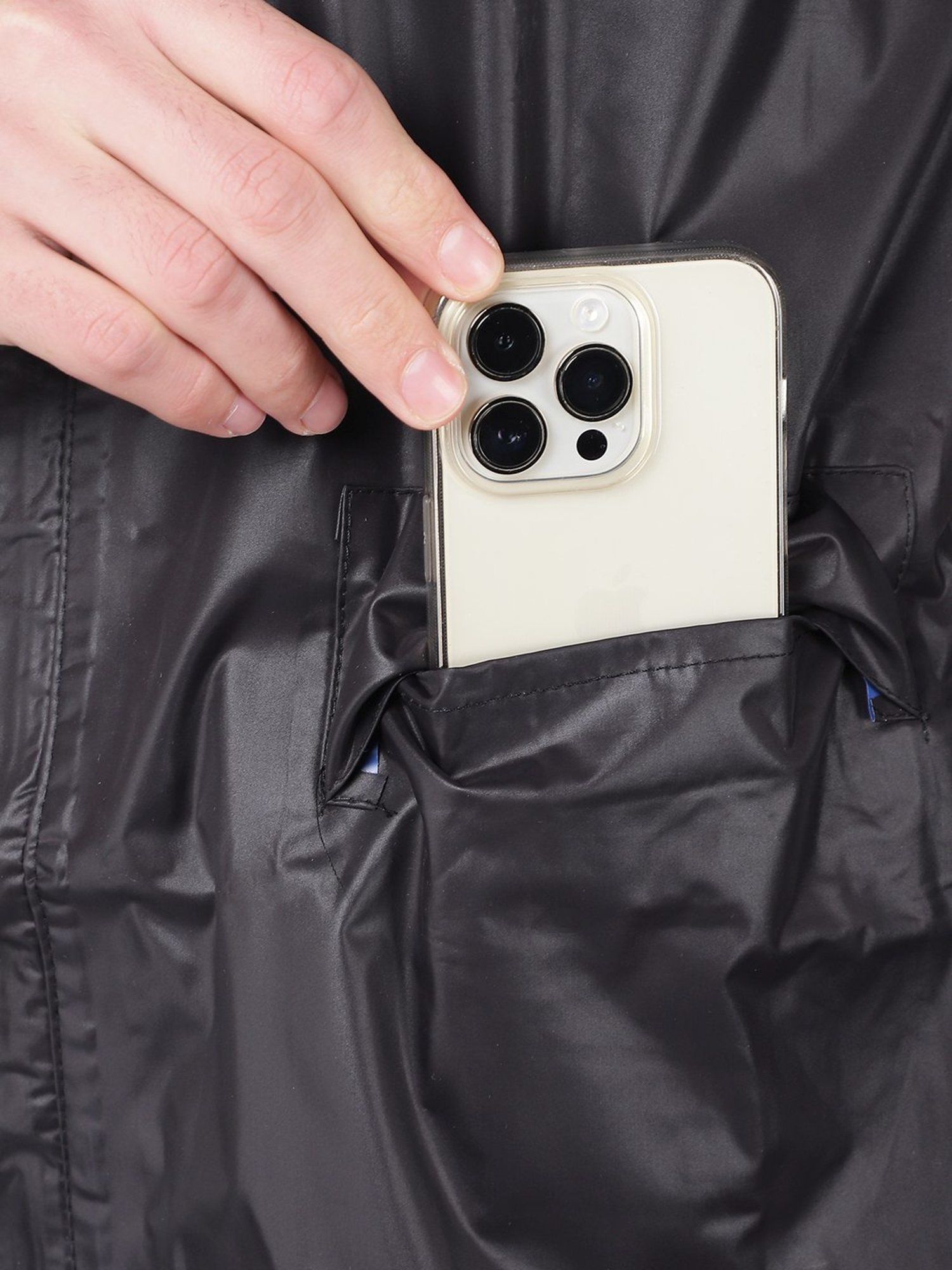 Wildcraft Red & Maroon Regular Fit Colour Block Rainwear Jacket